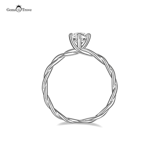 Twisted Shank Moissanite Diamond ring