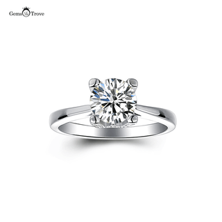 High tower itter H moissanite ring