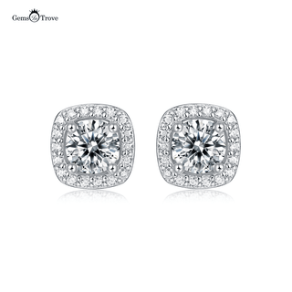 Moissanite Round Stud Earrings