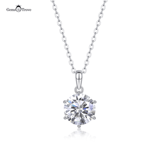 3ct Moissanite Solitaire Pendant