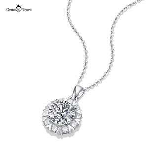 Moissanite Diamond Snowflake Pendant
