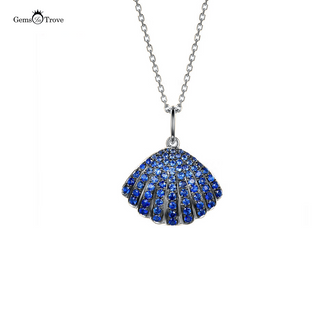 Sapphire Pendant Sea Shell
