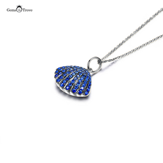 Sapphire Pendant Sea Shell