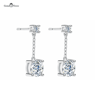 Dangle Stud Moissanite Earrings