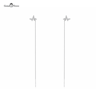 Heart Beat Drop Moissanite Earrings
