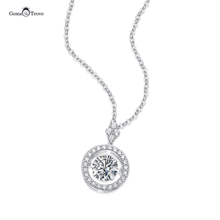 Moissanite Dancing Stone Necklace