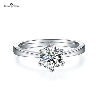 ROUND MOISSANITE 6-PRONG RING