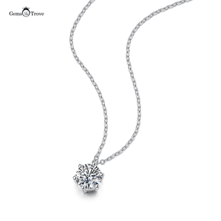 Moissanite Solitaire Necklace Pendant