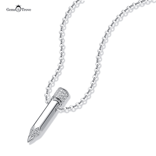 Moissanite Diamond Pen Pendant Necklace
