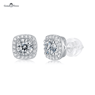 Moissanite Round Stud Earrings