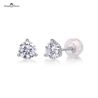 Elegant Round Moissanite Studs