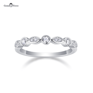 Radiant Moissanite Harmony Band