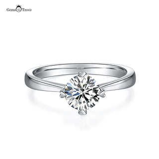 Classic 4 prong Moissanite Ring