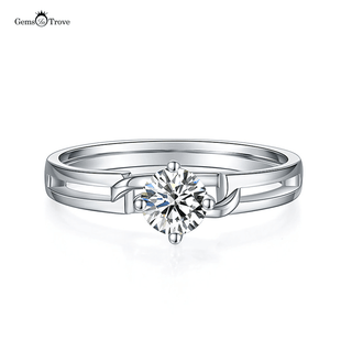 Hollow Out Moissanite Diamond ring