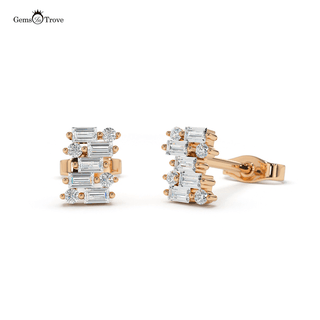 Diamond Encrusted Stud Earrings