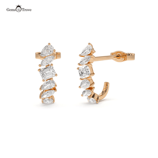 Mix Shaped Diamond Stud Earrings
