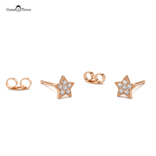 Elegant Star Diamond Earrings