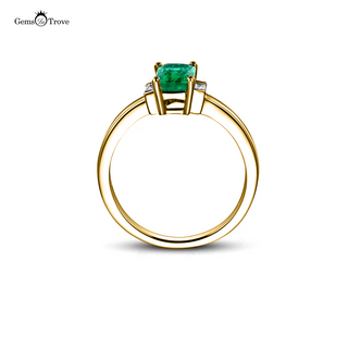 3-Stone Emerald Cut Diamond Ring