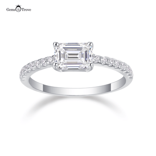 Classic Emerald Pave Radiance Ring