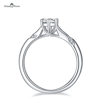 Wavy Insert Moissanite Diamond ring