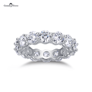 Moissanite Gems Troves Eternity Band