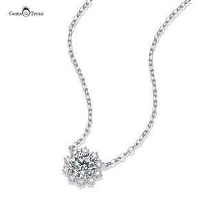Moissanite Snowflake Pendant
