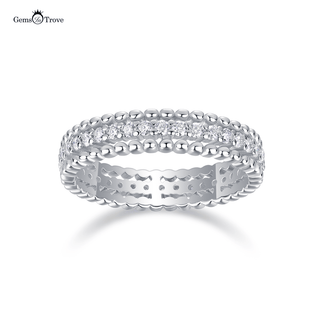 Elegant Moissanite Diamond Eternity Band