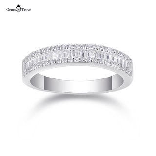 Luminous Baguette Moissanite Band