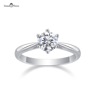 Radiant Solitaire Moissanite Ring