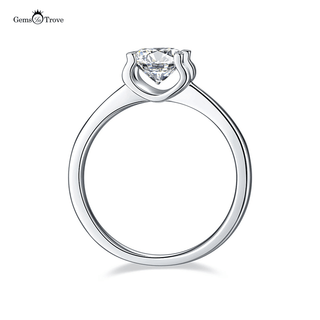 Minimalist Round Cut Moissanite Ring