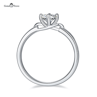 Hollow Out Moissanite Diamond ring