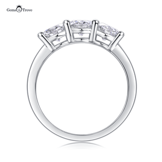 Moissanite Trinity Sparkle Ring