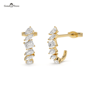 Mix Shaped Diamond Stud Earrings