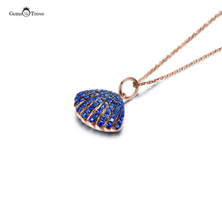 Sapphire Pendant Sea Shell