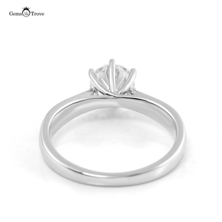 Heirloom Pave Round Moissanite Ring