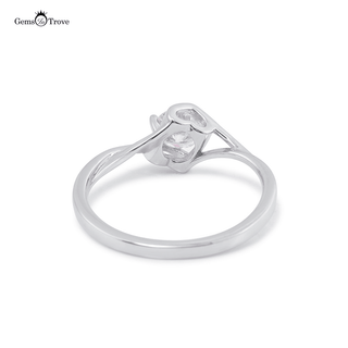 CRISSCROSS SINGLE MOISSANITE DIAMOND RING