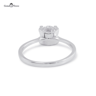 Minimalist Round Cut Moissanite Ring