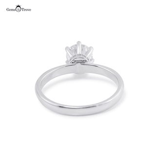 Hidden Halo Moissanite Diamond ring