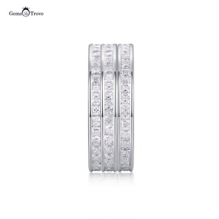 Princess Cut Moissanite Eternity Band