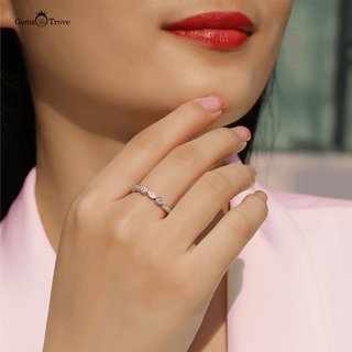 Radiant Moissanite Harmony Band