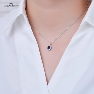Sapphire and Diamond Pendant