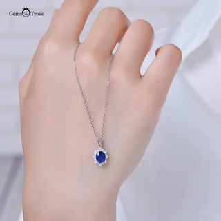 Sapphire and Diamond Pendant