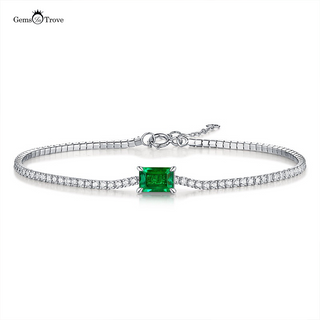Emerald Tennis Bracelet Lab-Grown