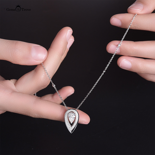 Moissanite Hanging Gem Pendant