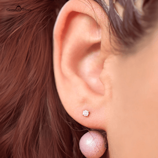 Elegant Diamond Prong Earrings