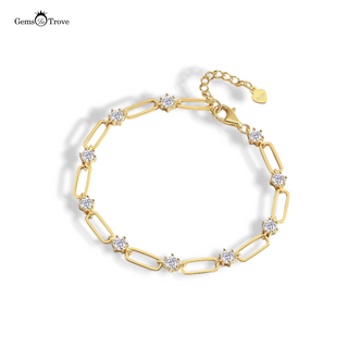 Chain Link Moissanite Bracelet