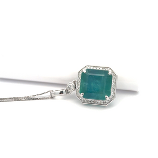Aurora Crest Grand Emerald Pendant