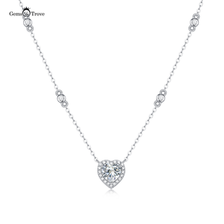 Moissanite diamond Heart Pendant