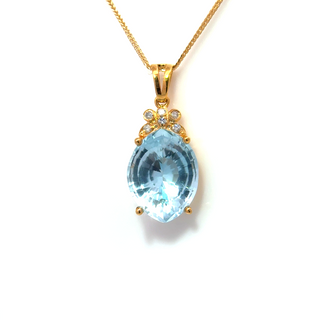 Marquise Topaz Radiance Pendant