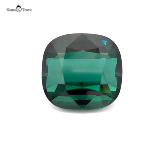 Large indicolite green tourmaline gemstone.